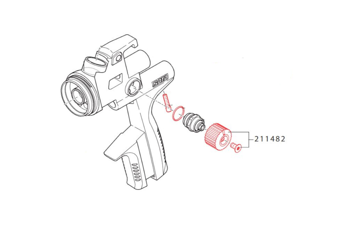 Ovládací gombík so skrutkou 211482