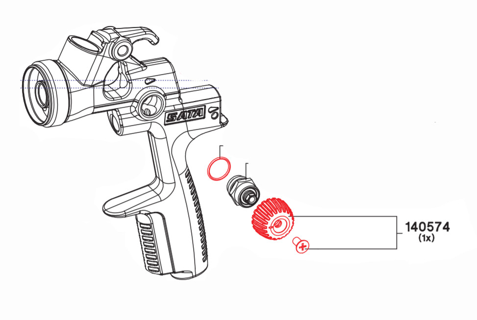 Ovládací gombík so skrutkou 140574