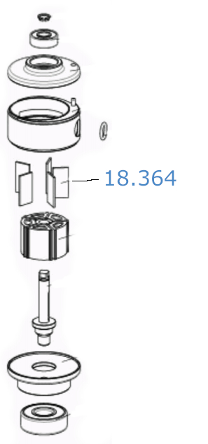 Sada 10 lamiel Skorpio III 1,45 x 11 x 19,92mm