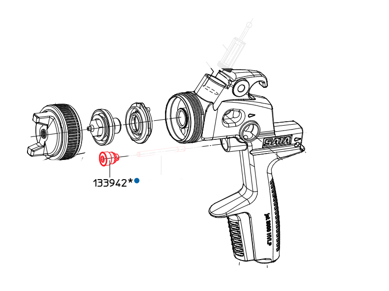Držiak tesnenia pre vzduchový piest do 3000