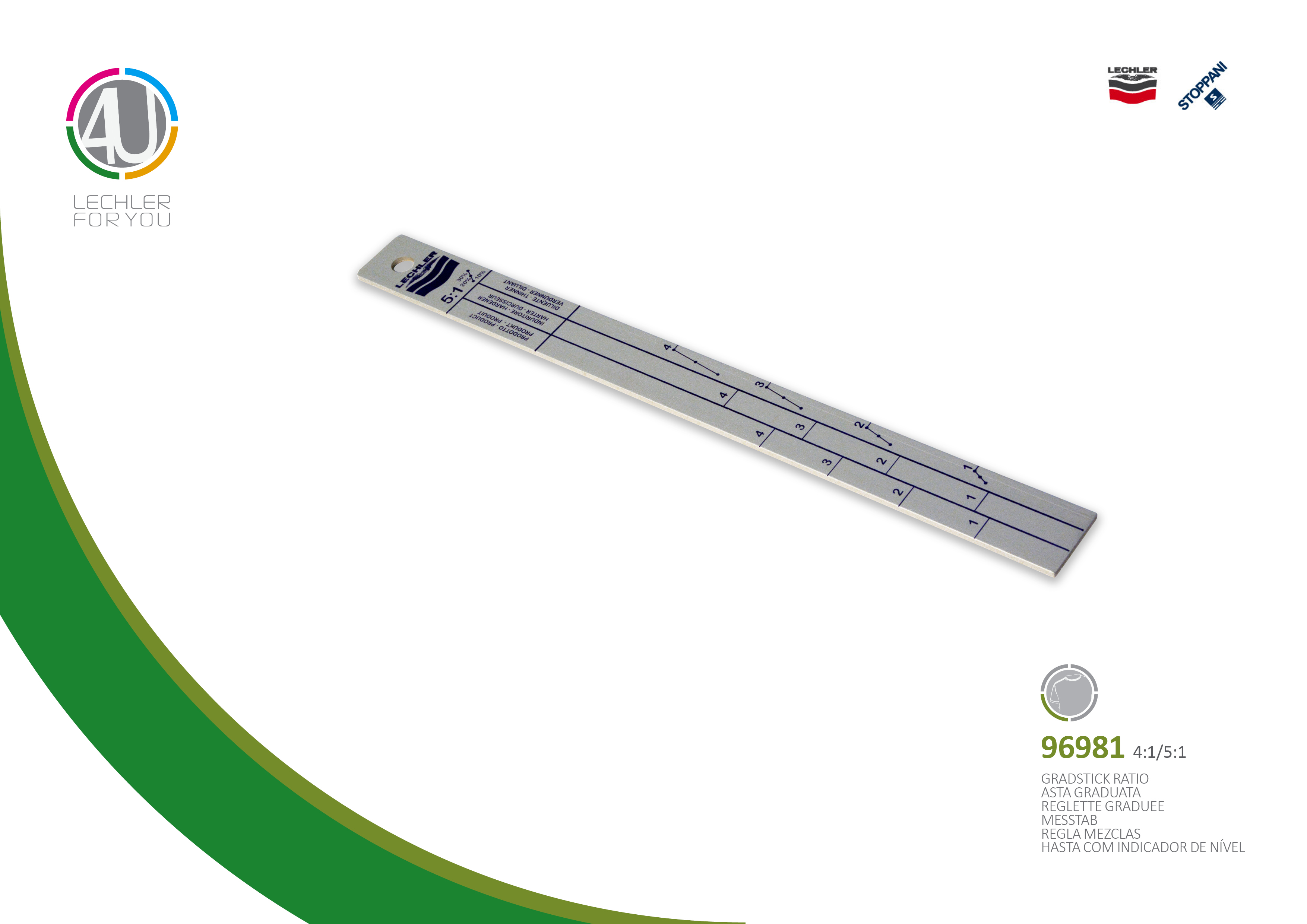 Meračská tyč 4:1/5:1