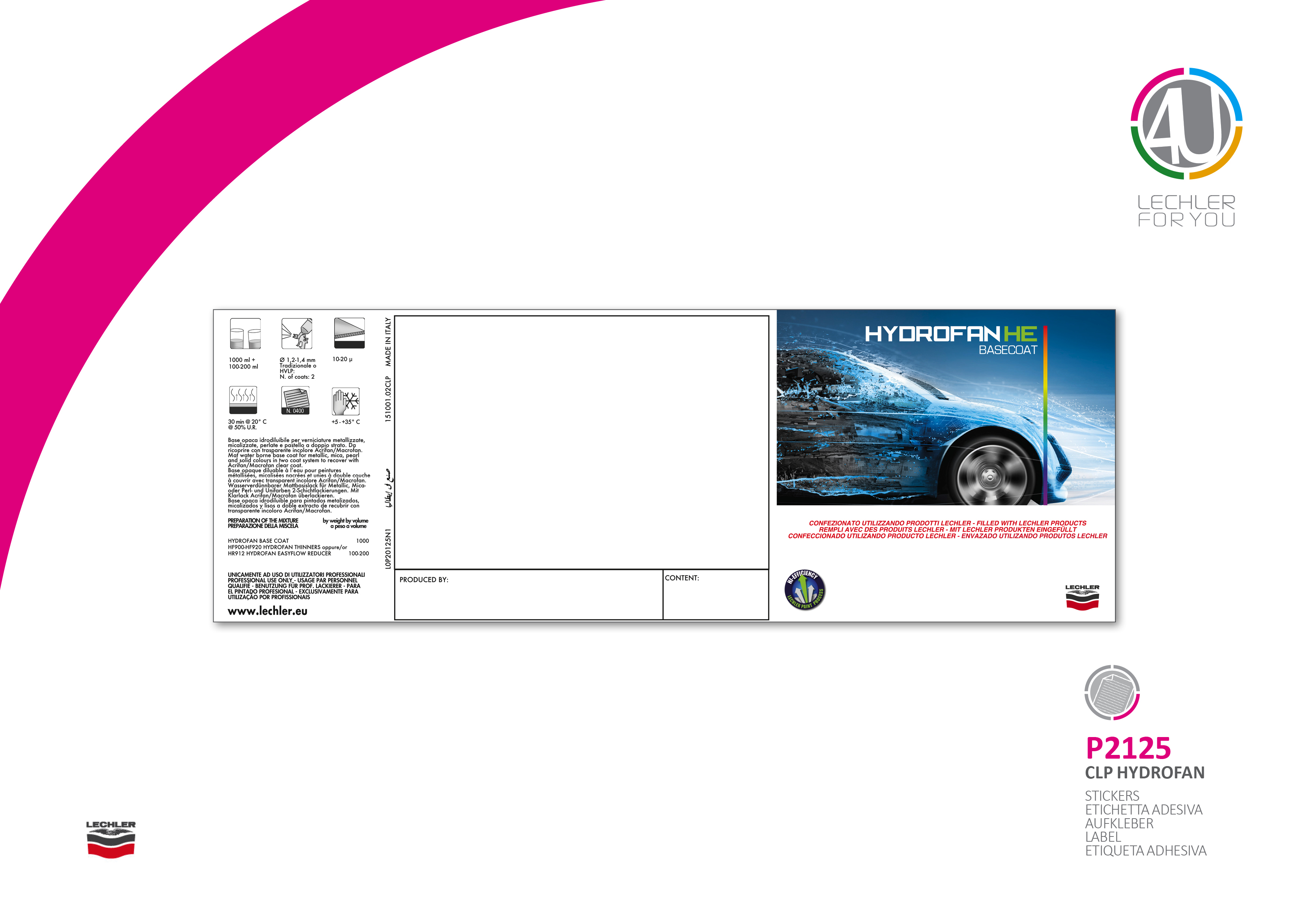 Hydrofan Label Pre Plechovku