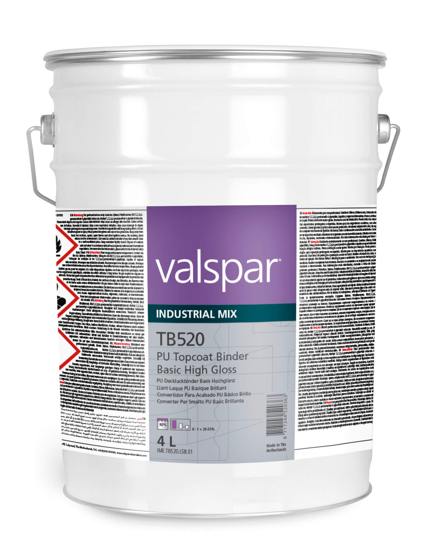 Tb520 Pu Topcoat Binder Basic Højglans