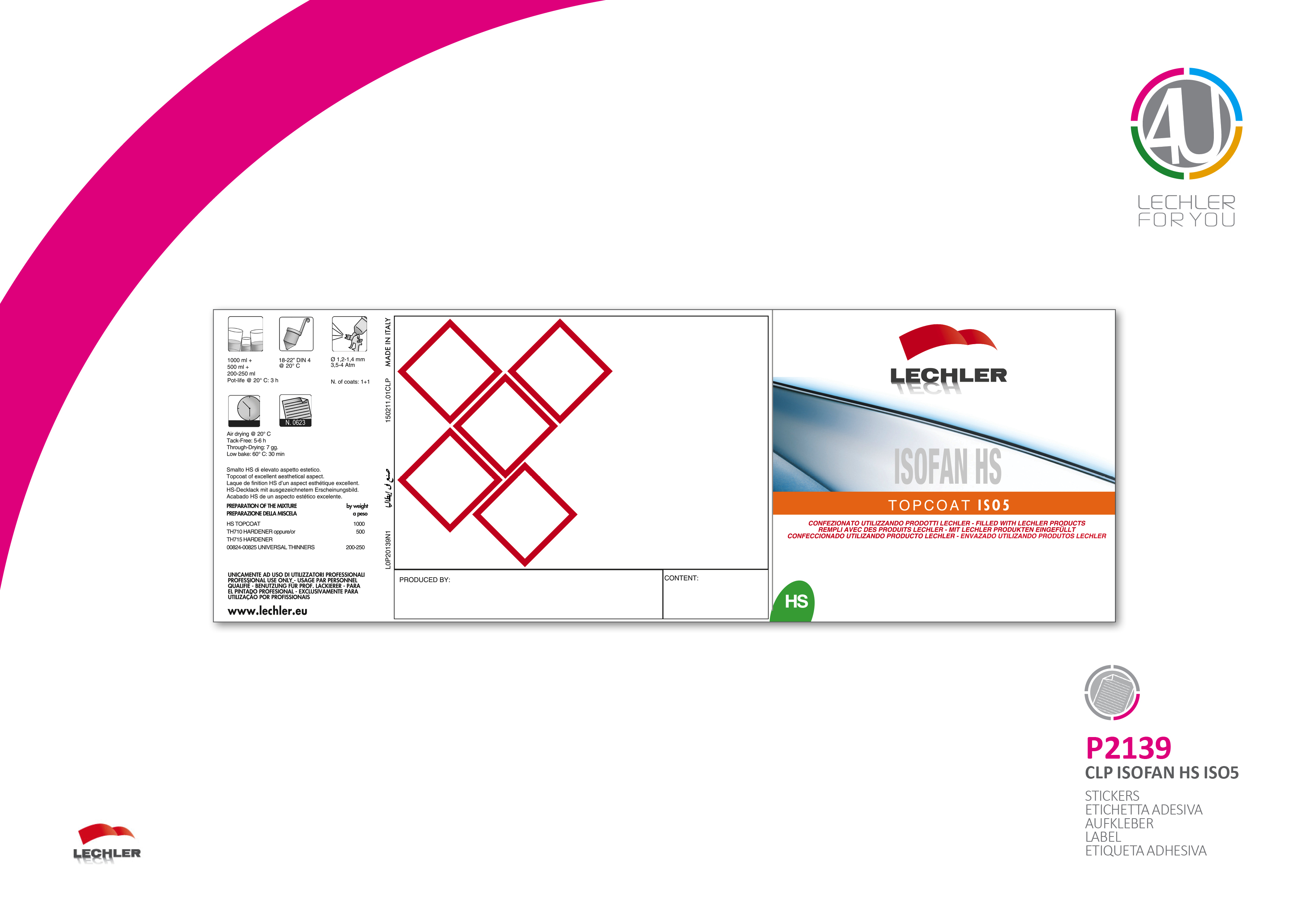 Isofan HS Topcoat ISO5 Label Pre Plechovku