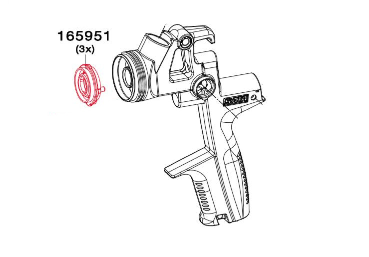 Rozdeľovač vzduchu 165951 pre Jet 4000 B