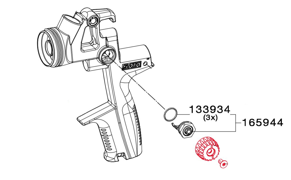 Hriadeľ pre okrúhle/plošné ovládanie striekania >Quarter Turn< 165944